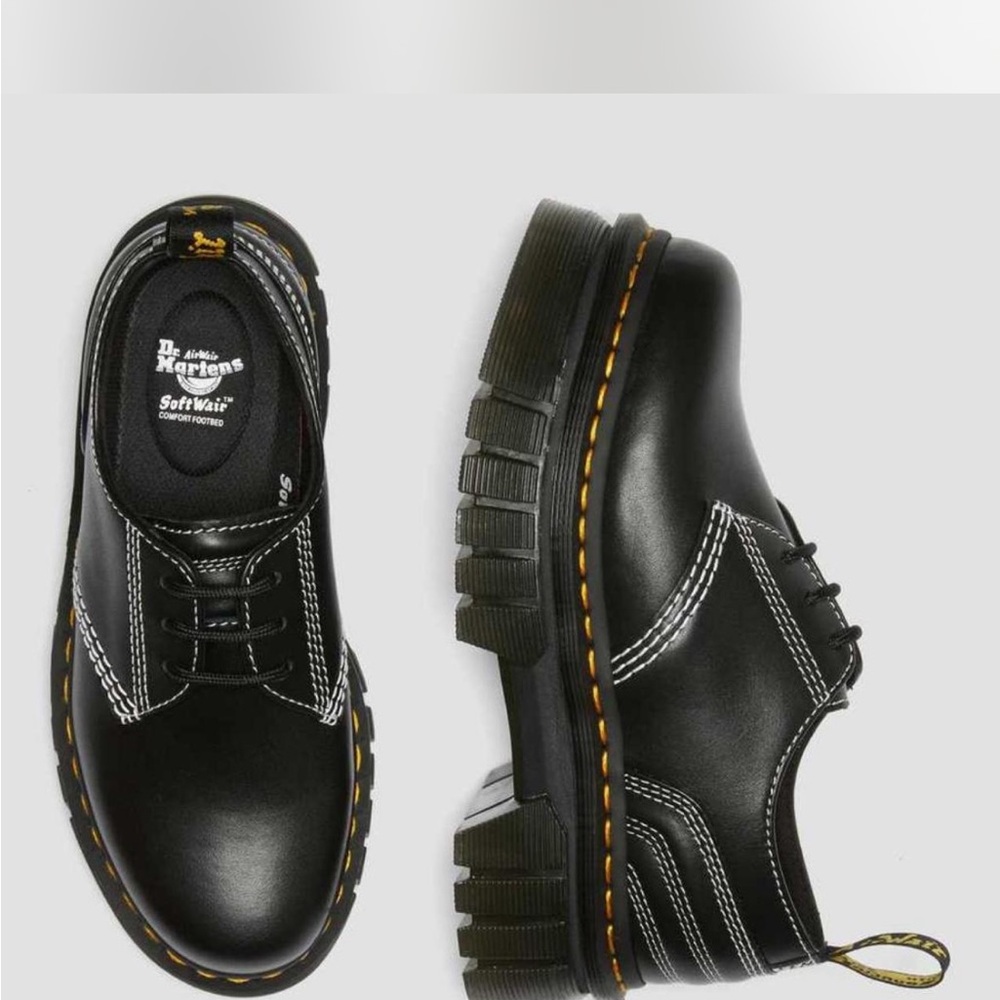 Dr. Martens Black Oxford Shoes with Chunky Sole